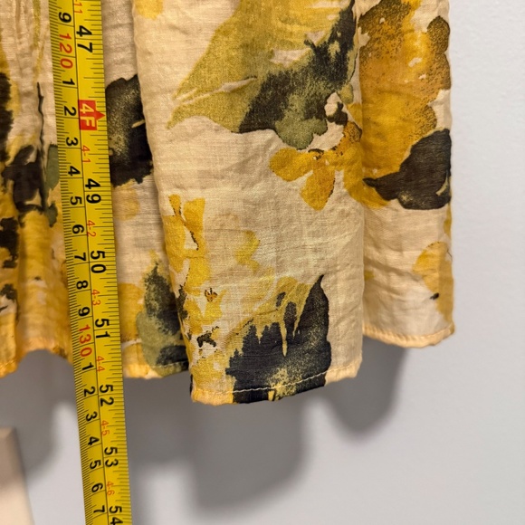 Figueroa Flower Short Sleeve Button Front Floral Print Belted Maxi Dress‎ Size L - Picture 6 of 8